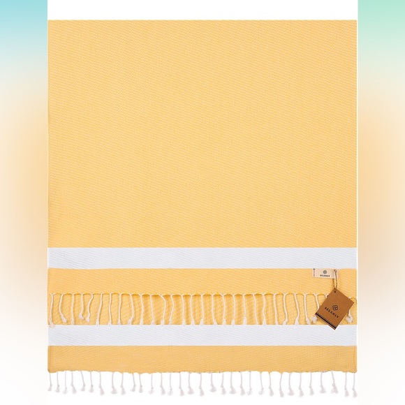 37x71 Turkish Beach Towel, 100% Cotton Pre-Washed Quick Dry - Picture 4 of 9